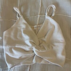 Ocean Drive Women's Ivory Twist Camisole